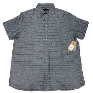 Dakota Grizzly Mens Shirt Short Sleeve XXL‎ Gray Plaid Outdoor Cali Casual